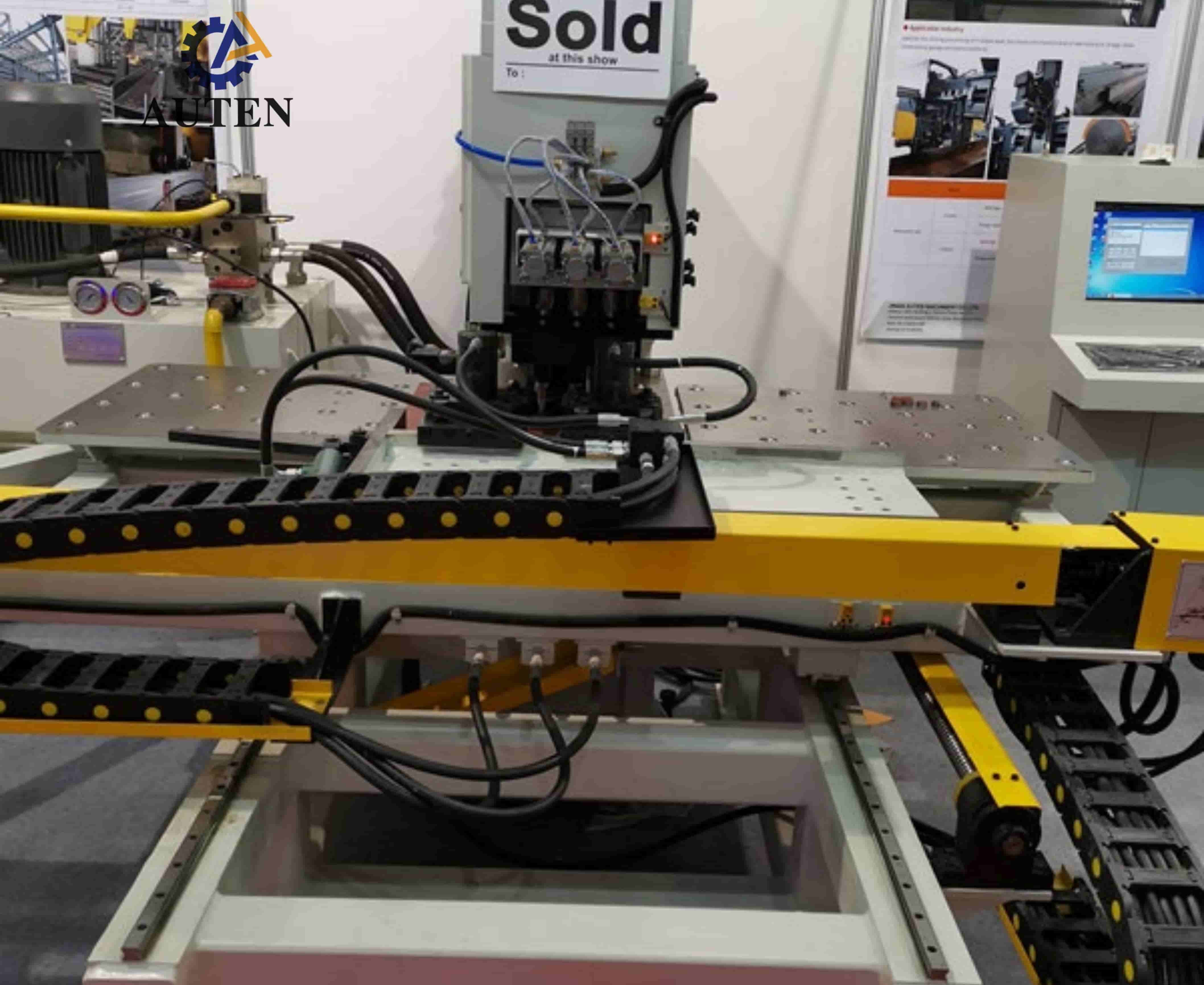 Model BNCZ100 CNC Plate Punching Marking Equipment With Electrical Control Cabinet