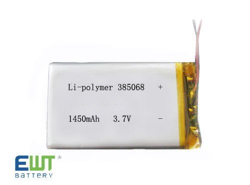 Solid State Battery 3.7v 1450mah Li Polymer Battery Model 385068 Rechargeable Lithium Ion Battery Pack