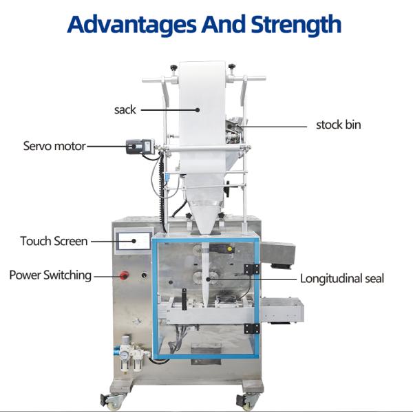 Automatic good quality silicone granules ultrasonic packaging machine silicone granule ultrasonic sealing machine side sealing packing machine powder