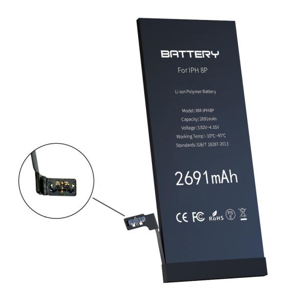 Long Lasting Certification Replacement for iphone 8 Plus Battery for iphone 8 plus Battery 2675 mah