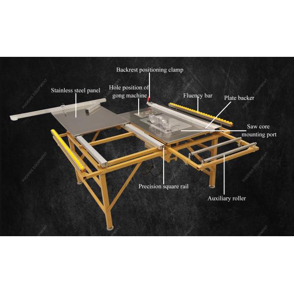 60mm Max. Cutting Height PDMJ16 Mini Automatic Fold Push Panel Table Saw for Panel