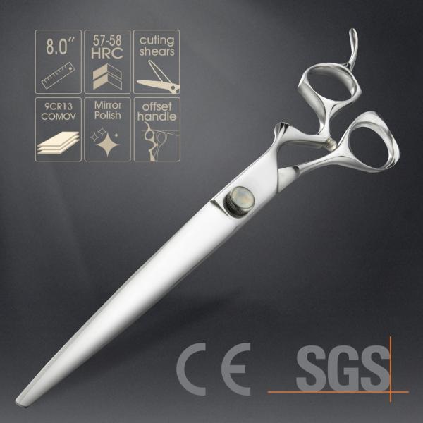 8 Inch Light Pet Grooming Scissors Smooth Handfeel High Precision