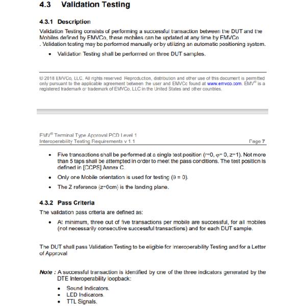 Emvco Terminal Product Interoperability Test System / Emvco L1 Contactless Test Solutions