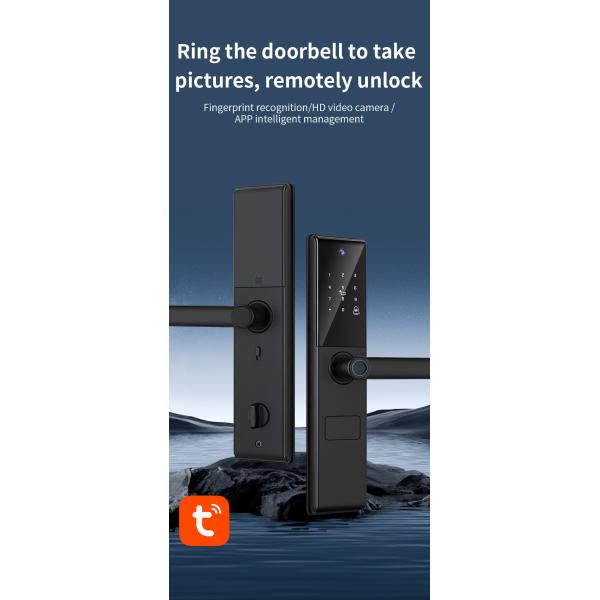 S829MAX Wifi Camera Lock Tuya APP Digital Viewer Lock Biometric Fingerprint Smart Door lock