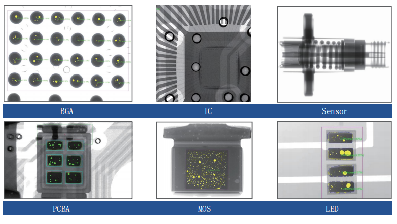 IHDR Algorithm Enhanced BGA & PCBA X-ray Inspection UNICOMP AX8300 Ultra-Clear Defect Visualization