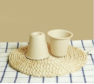 Biodegradable Disposable Bamboo Fiber Cup for Environmentally-Friendly Packaging