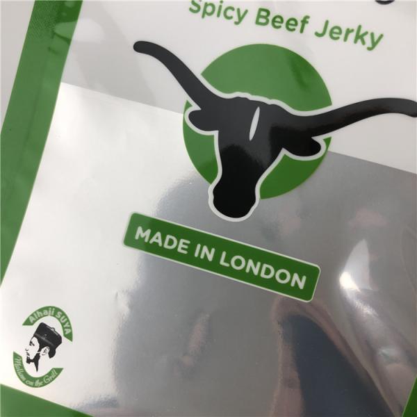 SGS Kraft Plastic Pouches Packaging CMYK VMPET NY CPP For Beef Jerky