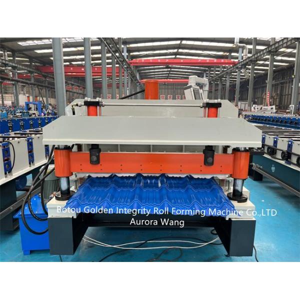 Building Material Metal Glazed Tile Machine 5-6m/Min High Speed