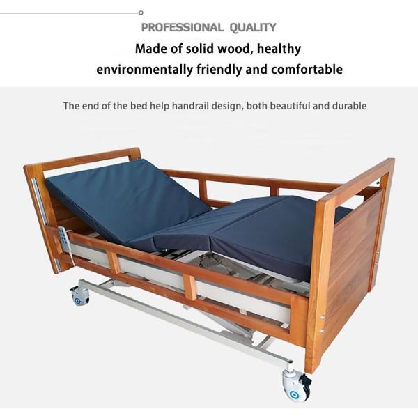 Electrically Operated Nursing Home Beds Rising Function Comfortable Homecare Hospital Beds
