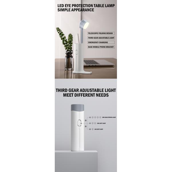 Comfortable Soft Light LED Rechargeable Table Lamp with 90 Ra Color Rendering Index