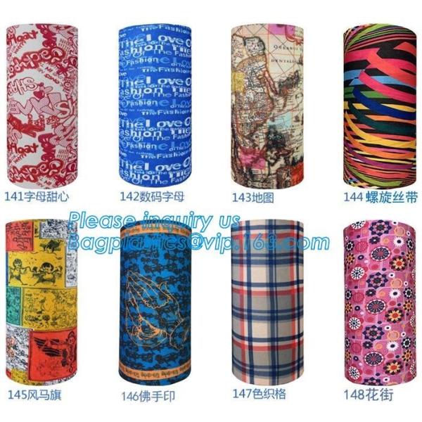 custom colorful seamless multifunctional bandana,Bespoke multifunctional seamless tube sun protection face mask scarf ba
