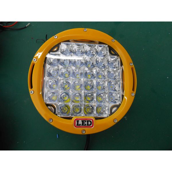 185W Cree LED Round Work Light, with Spot Flood Beam Driving Headlight Optional Color for Jeep