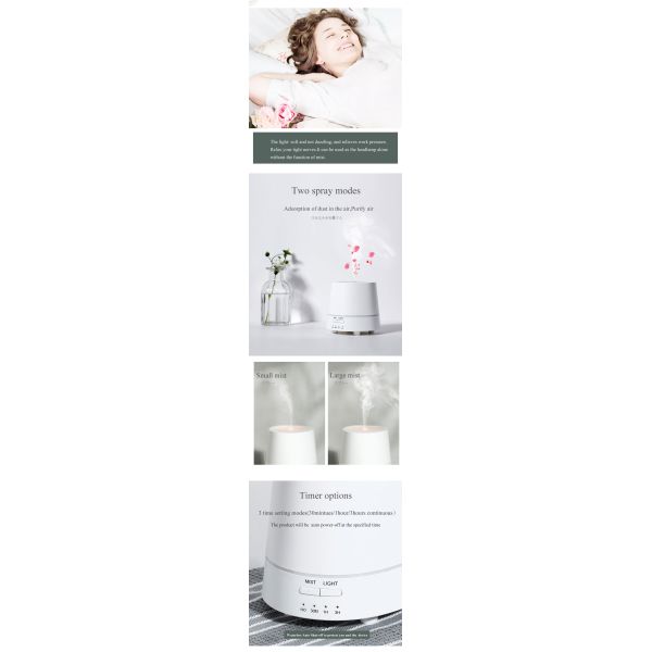 Small 150ml Remote Control Aroma Diffuser LED 15 M2 Ultrasonic Humidifier Diffuser