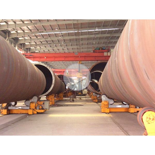 Moveable 20T Pu Wheels Pipe Welding Rotator Tank Turning Rolls Using For Oil Tank / Wind Tower