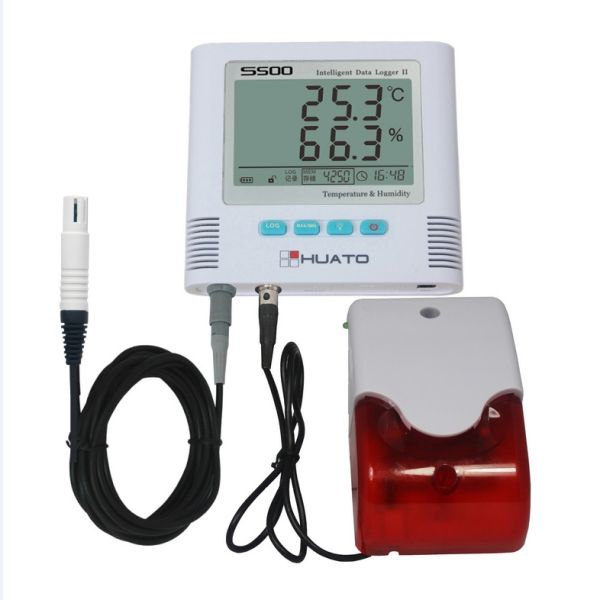 LED Screen Temperature Humidity Data Logger , Smart Temperature Humidity Recorder