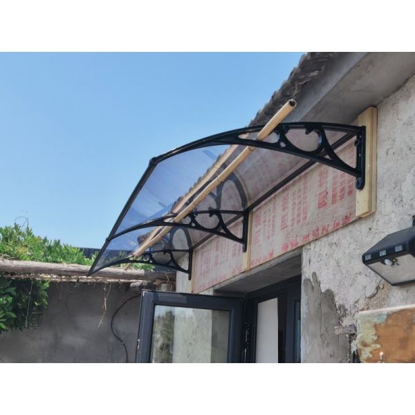 Wall mounted Polycarbonate Door Canopy Offering Weather Resistance Range From Minus 40 Celsius to 120 Celsius Suitable for Door