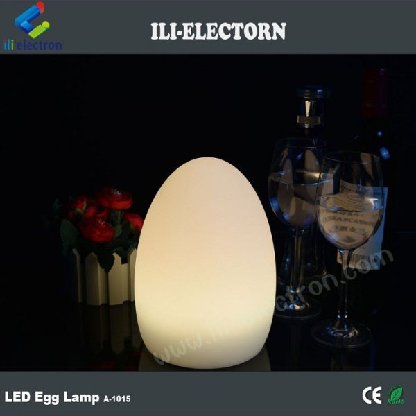 plastic egg lamp /illuminated table lamp /led lighted egg lamp