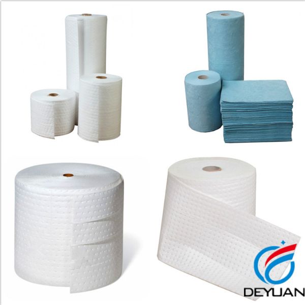 High Absorption Universal Sorbent Rolls Rate PP 4mm Thickness Grey