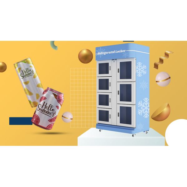 Smart Refrigerated Locker Cabinet Vending Machine with Pick up System