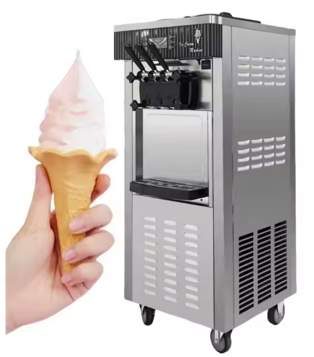 220v Small Commercial Soft Serve Ice Cream Machine Stainless Steel