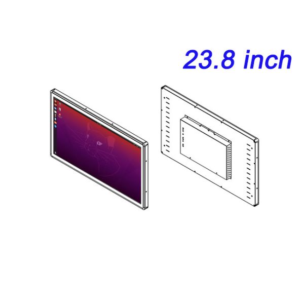 23.8-Inch Linux Embedded Display for Public Information Panels, Industrial Automation, Energy Dashboards, and Smart City Applications
