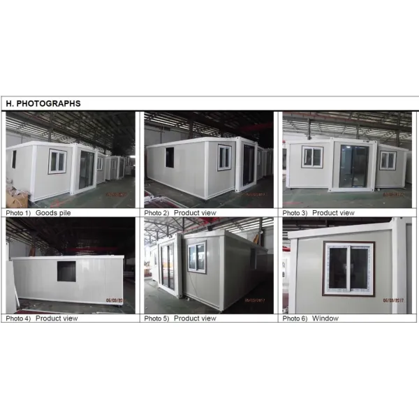Foldable Prefab Container House in 20FT or 40FT Sizes with ISO, CE, SGS, BV Certification