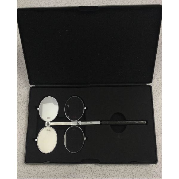 Adjustable PD Scale Copper 4 Lens Confirmation Test Optometry Flipper