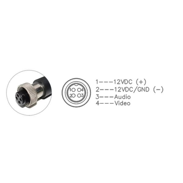 Aviation Plug 12V Camera System Improve Efficiency with 140 Degree Horizontal View Angle