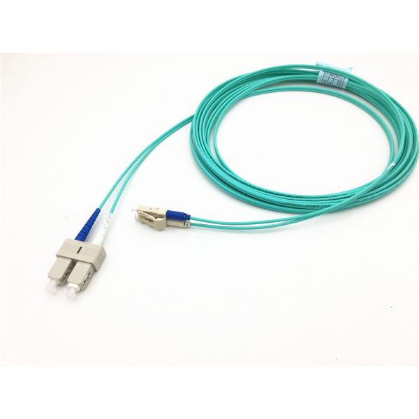 PVC/LSZH LC-SC Duplex Multimode OM3 Fiber Cable Assembly