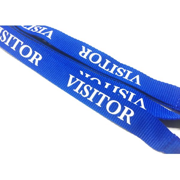 Egg Hook Safety Break Matched Custom Polyester Lanyards Polyester Material For Sports