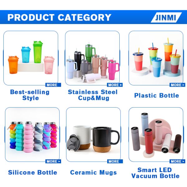 11oz Custom Patterned Ceramic Travel Cups with Insulated Function and Customized Color