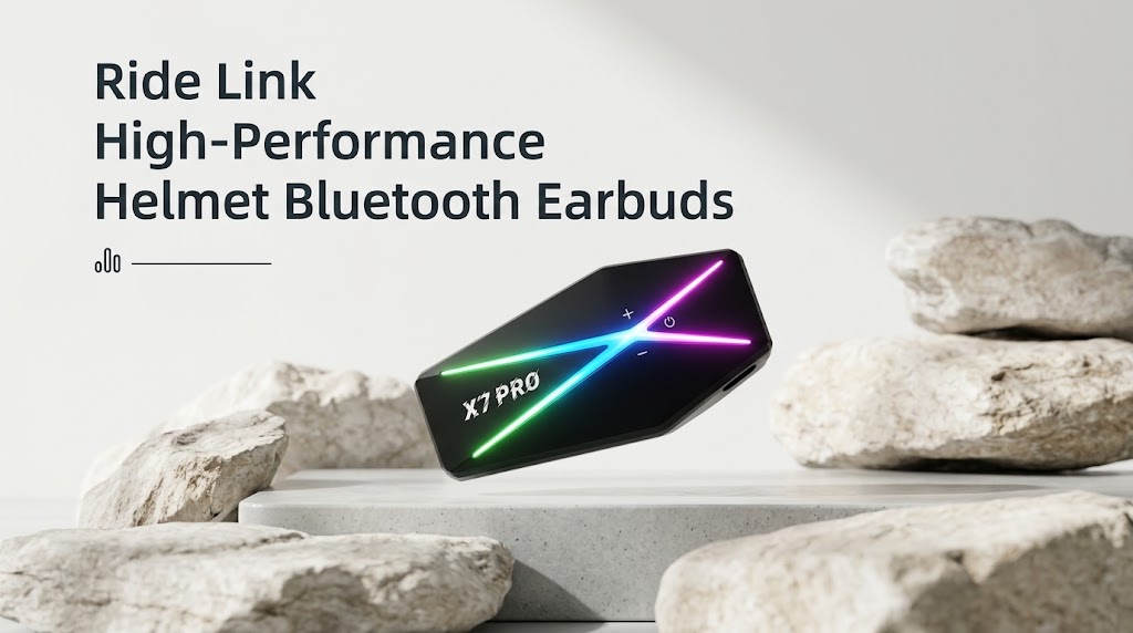 IP67 Waterproof Helmet Bluetooth Intercom Headset