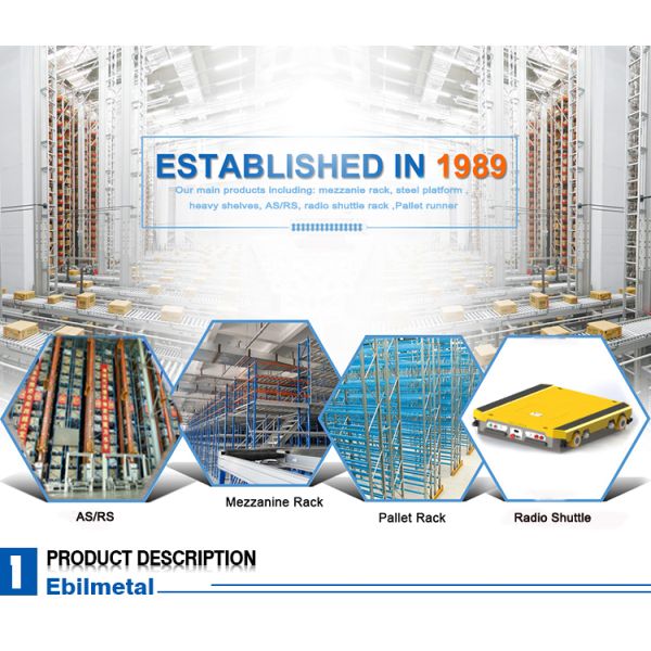 Scalable Warehouse ASRS Automatic Storage Racking System With U Turn Stacker Crane