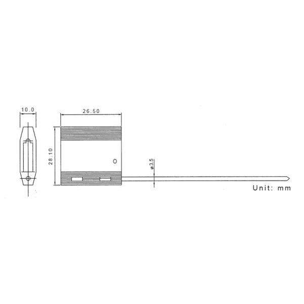 Detailed product specifications diagram