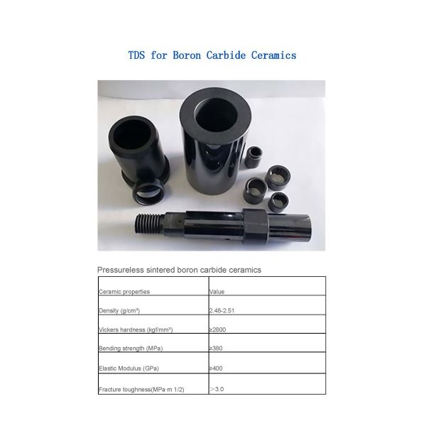 Ultra Hard Boron Carbide Ceramic Hexes Industrial Ceramic Solution for Efficiency