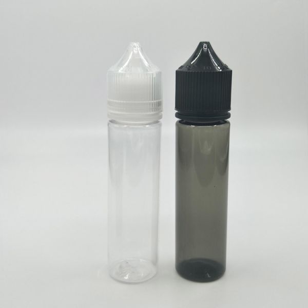 Customized Childproof Transparent E Liquid Bottle / Liquid Dropper Bottles with Printing