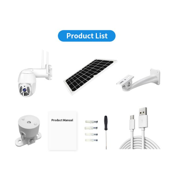Smart Outdoor Solar Wireless Surveillance Camera Tuya 4G Home Security PTZ Camera