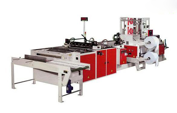 Fully Automatic Hole Side Weld Bag Making Machine 250 Pcs / Min Servo Motor Drive