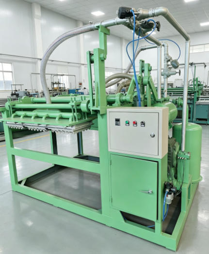 Paper Egg Tray Making Machine 1x3 Semi Automatic Mold Pulp Device Designed for New Small Enterprises and Low Risk Startup 1*3 Molds 1000pcs/h Output