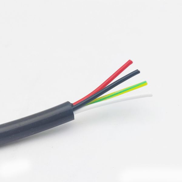 Multi-core 4*0.75mm2 Teflon Insulation And Silicone Rubber Jacket