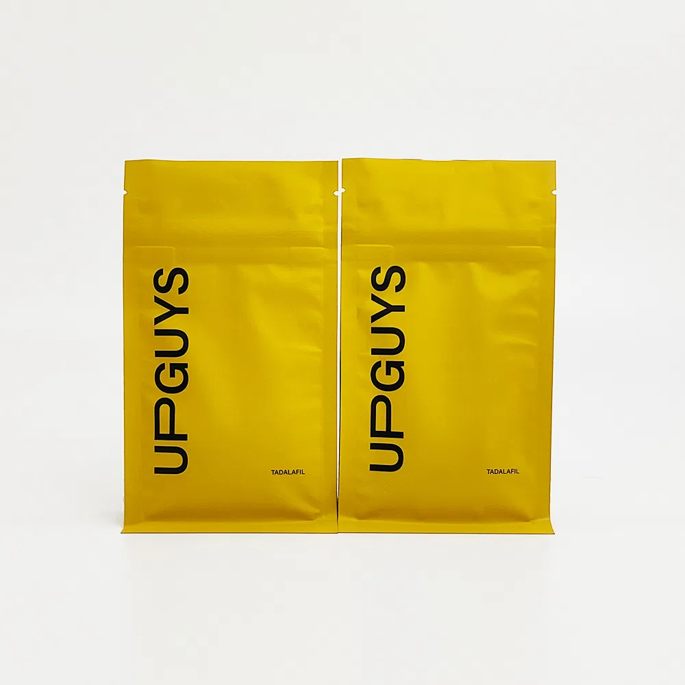 Stand up pouch packaging with resealable zipper