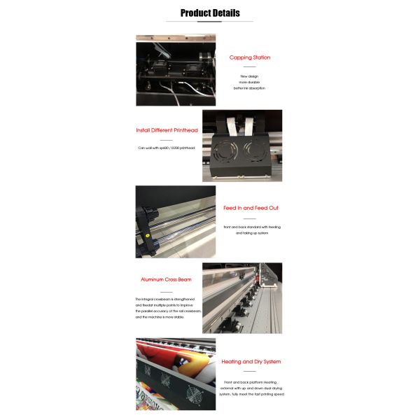 New Eco Solvent Printer with Xp600 Printhead CMKY Flex Banner Indoor Outdoor Advertisement Printing Machine