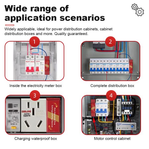 Snap-on Hot Aerosol Automatic Fire Suppression Sticker 30g Agent 0.3m³ Coverage 170℃ Thermal Start EN 15276 Certified DIN Rail & Adhesive Mount 10