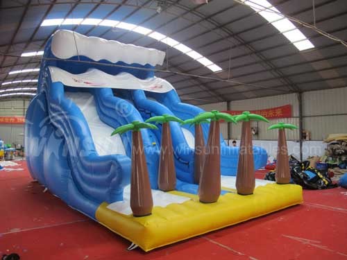 Durable Commercial Inflatable Water Slides Tropical Rain Forest Themed