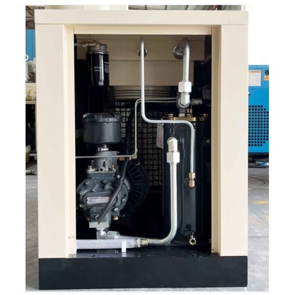 Double Portable Rotary Single Screw Air Compressor 8Bar Direct Connection Type