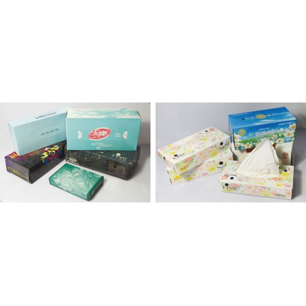 The Latest Full Automatic Box Tissue Paper Automatic Packing Production Line , with High Outputs