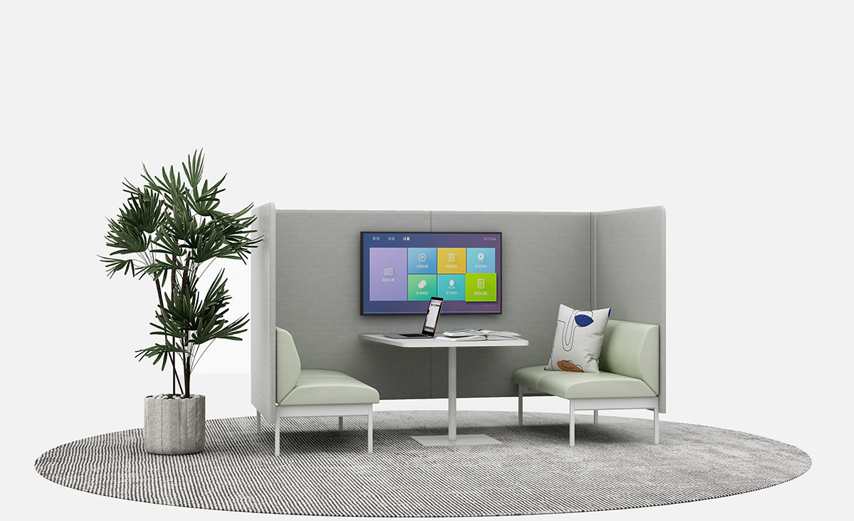 Stain Resistant Office Reception Sofa Modular Lounge Sofa With Optional Power Module