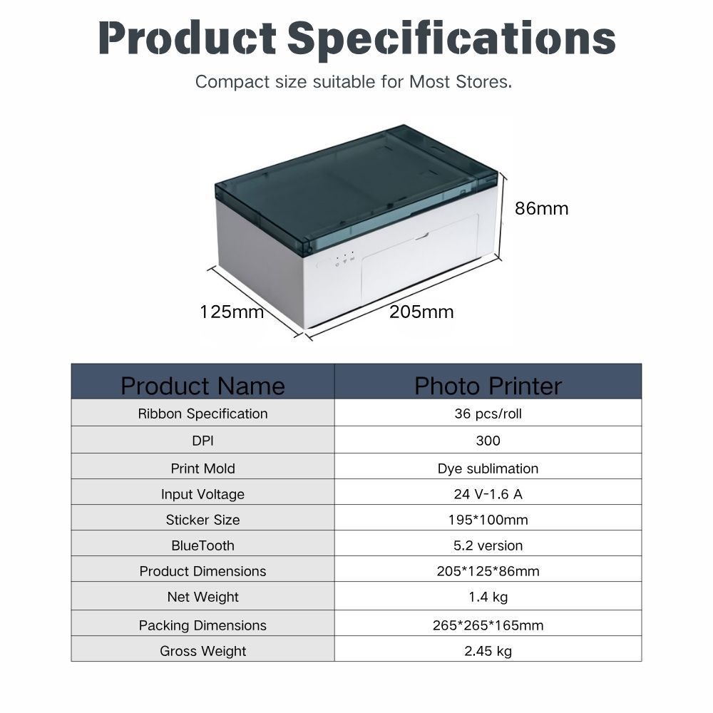 Daqin Inkless Mini Portable Custom Smart Printer for Phone Back Skin Stickers