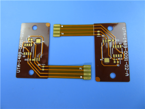 Single Sided Flexible Printed Circuit (FPC) Built On Polyimide With Immersion Gold