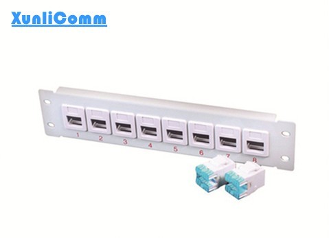 utp cat5e or cat6 8 port 1u rj45 network mini patch panel